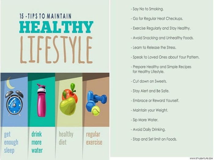 Healthy lifestyle maintaining maintain tips top